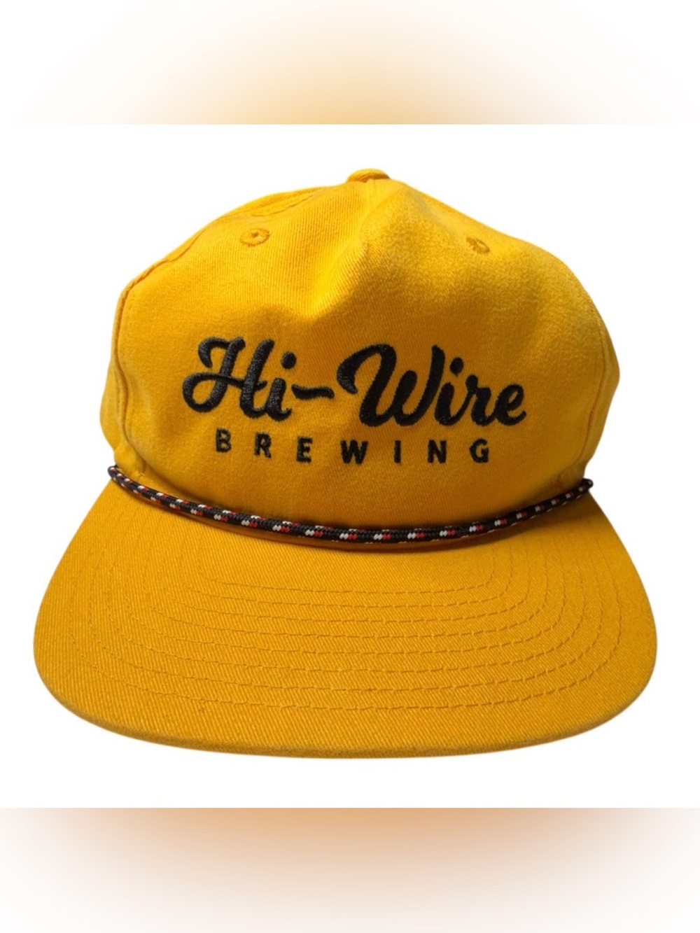 Hi-Wire Brewing Company SnapBack Brewery Yellow Cotton Beer Hat